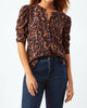 Blanchett Puff Sleeve Blouse in Tortoise - thumbnail