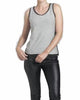 Bra-Friendly Tank Top in Charcoal/Black - thumbnail