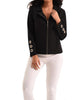 Carter Moto Grommet Jacket in Black - thumbnail