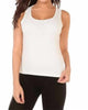 Bra-Friendly Tank Top in Cream - thumbnail