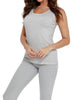 Bra-Friendly Tank Top in Light Gray - thumbnail