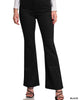 Bootcut High Rise Stretch Denim Pant in Black - thumbnail