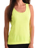 Heathered Bra-Friendly Tank Top in Lime - thumbnail