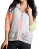 Daisy Bubbles Crochet Zip Cardigan in Slate Multi - thumbnail