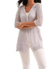 Noelle Crochet Cardigan in Slate - thumbnail