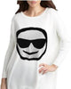 Cool Shade Emoji Top in Stone/Black - thumbnail