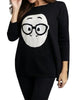 Geek Chic Emoji Pullover in Black - thumbnail