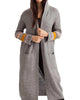 Natalia Long Cardigan With Hood in Gray Multi - thumbnail