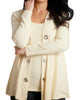 Juliana Kashmira Open Grommet Cardigan in Yellow - thumbnail