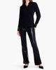 Faux Leather Bootcut Pant in Black Onyx - thumbnail