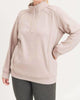 Curvy Double Raglan Half-Zip Jacket in Taupe - thumbnail