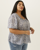 Everlene Calico Floral Puff Sleeve Top - thumbnail