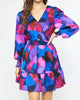 Long Sleeve Mini Dress in Multi - thumbnail