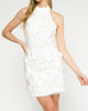 Fallen Petals Dress in White - thumbnail