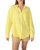 Slit Back Long Sleeve Tunic in Lemoncello - thumbnail