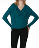 Cowl Long Sleeve Top in Mystic - thumbnail