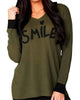 Smile Hoodie in Moss/Black - thumbnail