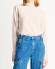 Ribbed Mockneck Knit Top in Sandstone - thumbnail