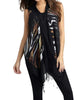 Tiger Stripes Long Vest in Black Multi - thumbnail