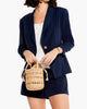 Scrunch Sleeve Work It Jacket in Dark Indigo - thumbnail