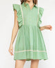 Sweetheart Is Smiling Dress in Green - thumbnail