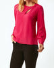 Swinton Slit Neck Blouse in Love Potion - thumbnail