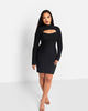 Rebdolls Women's Beau Bandage Keyhole Mini Bodycon Dress - thumbnail