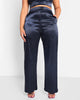Rebdolls Women's Juliette Satin Wide Leg Pants W. Pockets - thumbnail