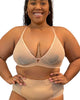 Nude Shade Mesh Racerback Bra - thumbnail