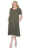 Short Sleeve Midi Dress - thumbnail