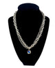 4 Layered Chain Necklace Ab in Silver - thumbnail