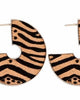 Animal Mega Hoop in Nude Zebra - thumbnail