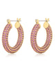 Baby Baby Amalfi Hoops in Pink-Gold - thumbnail