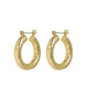 Baby Amalfi Tube Hoops in Gold - thumbnail