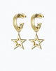 Fame Star Charm Earrings in Gold - thumbnail