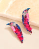 Bird Earrings in Hot Pink - thumbnail
