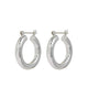 Baby Amalfi Tube Hoops in Silver - thumbnail