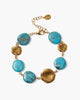 Coin Bracelet in Turquoise - thumbnail