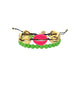 Biarritz Bracelet Set in Neon Pink/Green - thumbnail