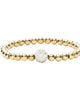 Ireland Beaded Bracelet in Gold/White - thumbnail