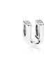 Letter U Silver Charm in Silver - thumbnail