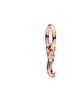 Letter I Script Alphabet Dangle Charm in Rose Gold - thumbnail