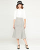 Unique Vintage Beige & Baby Blue Tweed Tina Trumpet Skirt - thumbnail
