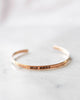 “Stay Weird” Copper Bangle Bracelet in Copper - thumbnail