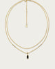 Stevie Double Chain Necklace in Gold - thumbnail