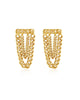 The Louis Chain Studs in Gold - thumbnail