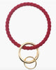 Rope Keychain Bracelet in Burgundy - thumbnail