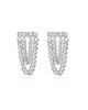 The Louis Chain Studs in Silver - thumbnail