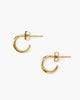 Women'S Infinity Hoop Earrings in Yellow Gold - thumbnail