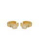 The Francois Ridged Ear Cuff in Gold - thumbnail